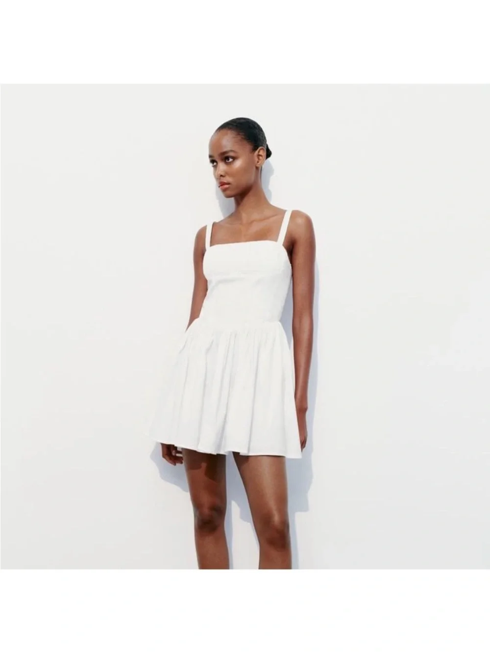 ZARA VOLUMINOUS SKIRT DRESS - Picture 3 of 11